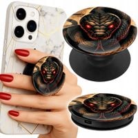 Uchwyt do telefonu Popsocket na palce/stojak WĄŻ, WĘŻE KOBRA GRZECHOTNIK