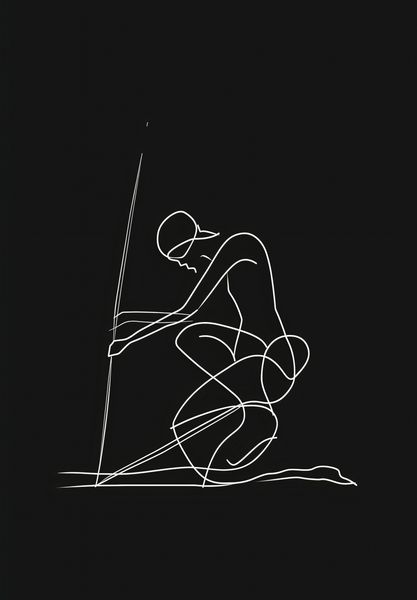 Plakat 68x98cm Linia zdjęcie 1