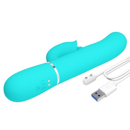 wibrator króliczek dla kobiet, z języczkiem stymulującym łechtaczkę. gigi na Arena.pl