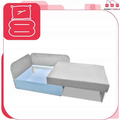 Narożnik dziecięcy Denis Duo rozkładany pojemnik łóżko dzieci materac kubuś na Arena.pl