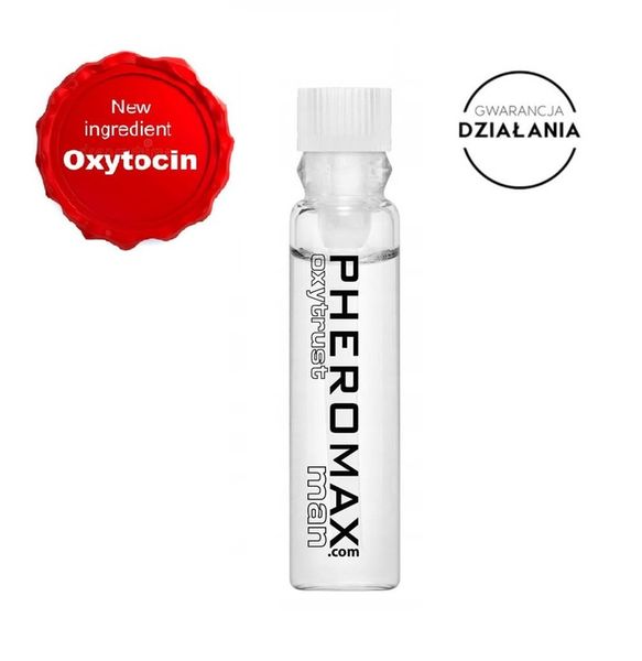 BEZZAPACHOWE MĘSKIE FEROMONY PHEROMAX OXYTRUST PRÓBKA 1ML zdjęcie 9