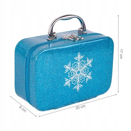 KUFEREK KOSMETYKÓW ZESTAW DO MAKIJAŻU I PAZNOKCI ŚNIEŻYNKA DLA DZIECI na Arena.pl