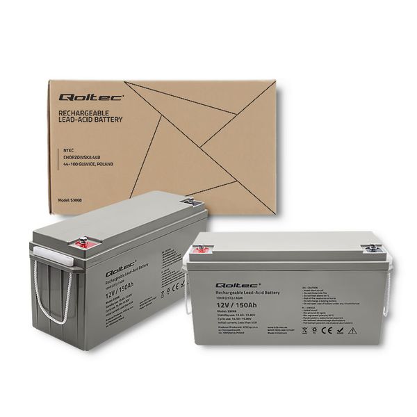 Qoltec Akumulator AGM 12V 150Ah max. 2250A zdjęcie 7