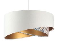 Lampa wisząca ALBIT GOLD biała/złota