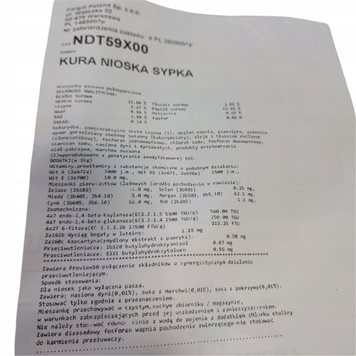 Kurka Naturka Nioska Sypka pasza dla kur 25kg na Arena.pl