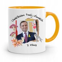 Kubek Żółty Prezydenta Andrzej Duda Pis Dla Ciebie Z Nadrukiem Ze Zdjęciem