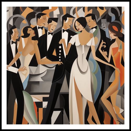 Plakat 70x70cm Bal w Art Deco na Arena.pl