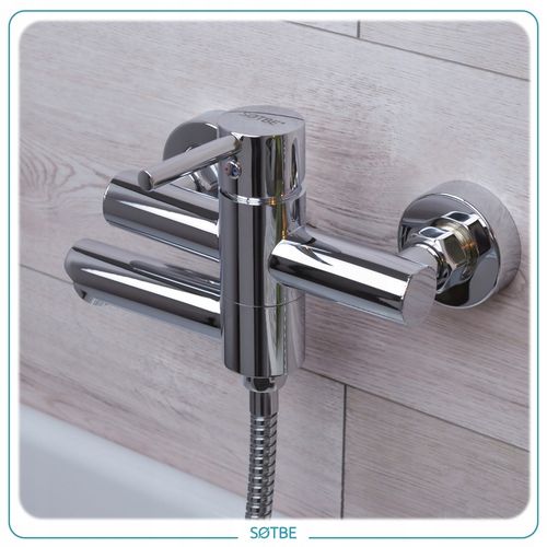 Bateria wannowa z chowaną wylewką Kran do wanny i prysznica składany SOTBE na Arena.pl