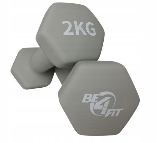 Zestaw Hantli Ciężarki Hantle Neoprenowe Żeliwne do Ćwiczeń 2x 2kg PREZENT na Arena.pl