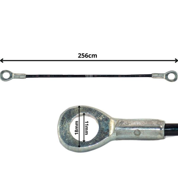 LINKA DO ATLASU 256CM OCZKO OCZKO STALOWA PVC zdjęcie 6