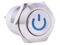 Przełącznik wciskany "POWER" PBW-12APW bistabilny podświetlany 55377