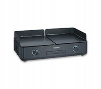 SEVERIN PG 8569 Grill elektryczny stołowy PLANCHA 2-strefowy 2200W czarny