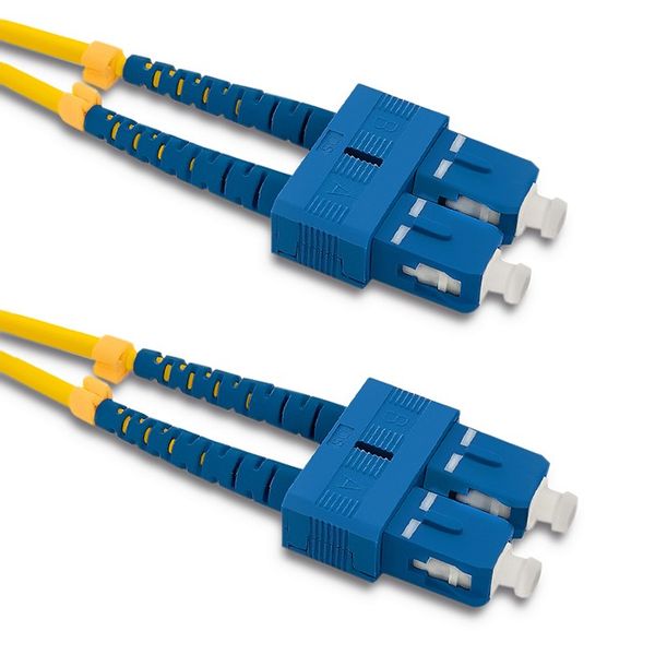 Qoltec Patchcord światłowodowy SC/UPC - SC/UPC | Singlemode | 9/125 | G652D | Duplex | 2m zdjęcie 1