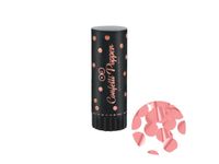 Konfetti pneumatyczne, różowo złote kółka, 11 cm