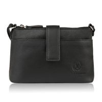 torebka damska skórzana na ramię mała miejska czarna paolo peruzzi