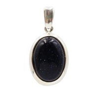 Zawieszka z owalną Nocą Kairu w srebrze