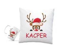 Poduszka Kubek MIKOŁAJ CHOINKA PREZENT ŚWIĘTA IMIĘ
