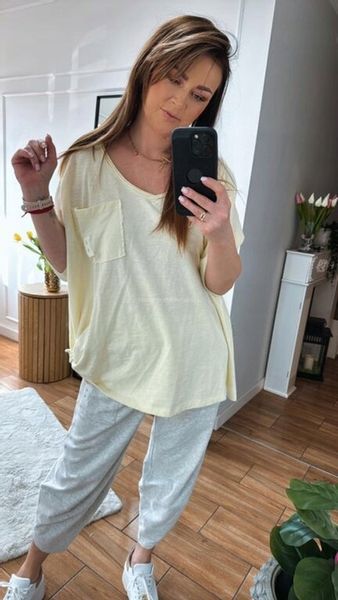 BY O LA LA! BLUZKA BASIC WĘZEŁ ANANAS UNI zdjęcie 3