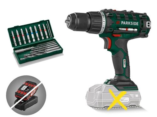 Najnowsza Wiertarka Parkside 20 V + akumulator + bity + ładowarka 65W PL na Arena.pl