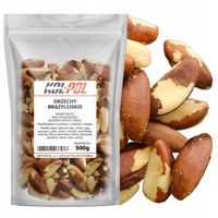 ORZECHY BRAZYLIJSKIE CAŁE 500g Naturalne świeże duże wysoka jakość Kol-Pol