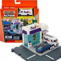 MATCHBOX PRAWDZIWE PRZYGODY CENTRUM WYSYŁKOWE PACZEK FEDEX + POJAZD HLY62