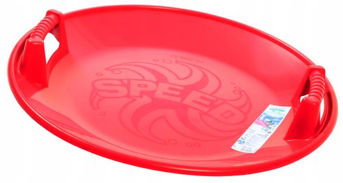 Sanki, talerz SPEED + ślizg KID2, Czerwony na Arena.pl
