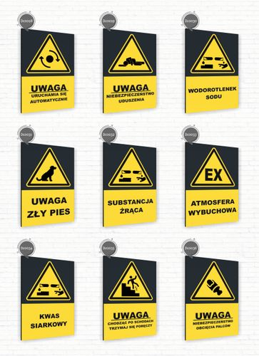 Tabliczka znak informacyjny 30x20 Antracyt URUCHAMIANIE AUTOMATYCZNE Dibond na Arena.pl