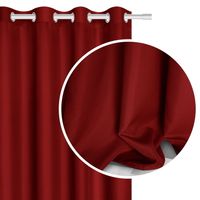 Zasłona gotowa na przelotkach VIVA 140x250 czerwona