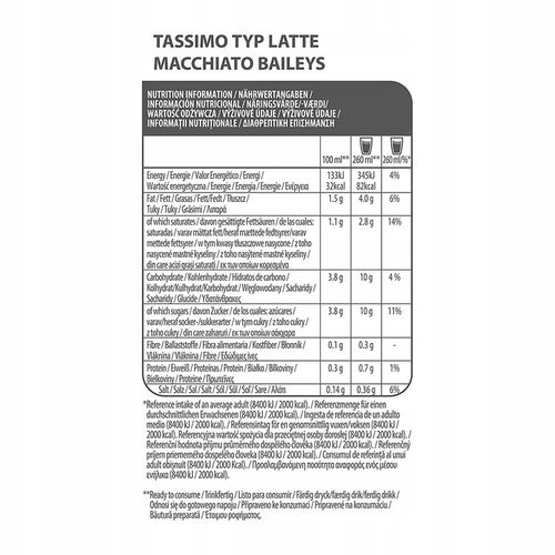 Kapsułki TASSIMO BAILEYS LATTE MACCHIATO 8szt na Arena.pl