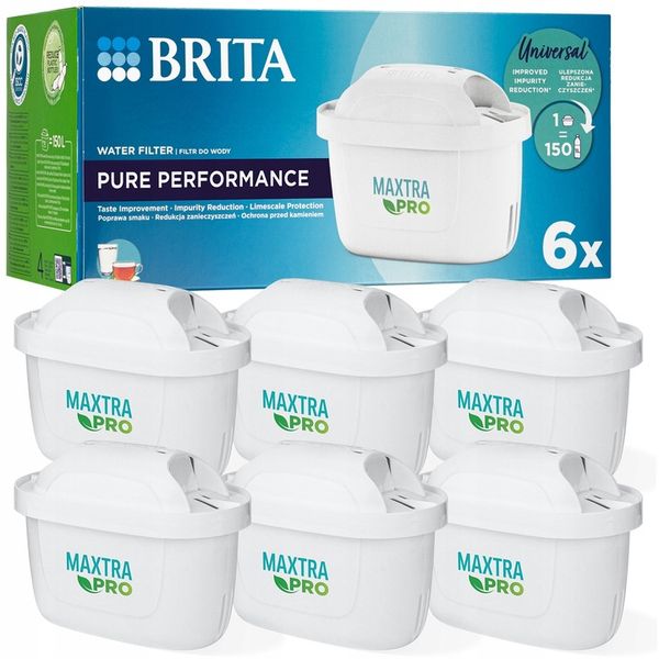 6x Wkład filtr do wody BRITA MAXTRA PLUS PRO PURE PERFORMANCE ORYGINAŁ zdjęcie 1