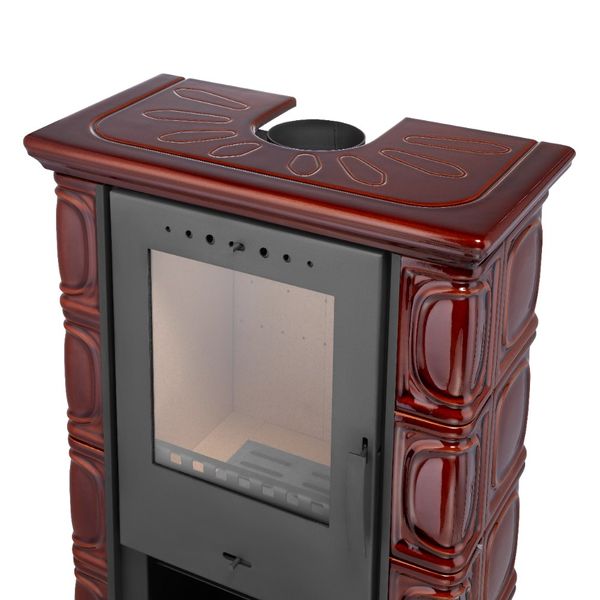 PIEC KAFLOWY kominek koza stalowy wkład ELDUR BROWN zdjęcie 5