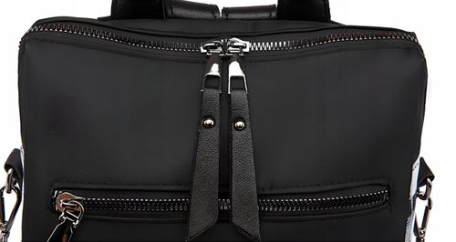 PLECAK DAMSKI MIEJSKI TOREBKA PLECACZEK CZARNY 2W1 na Arena.pl