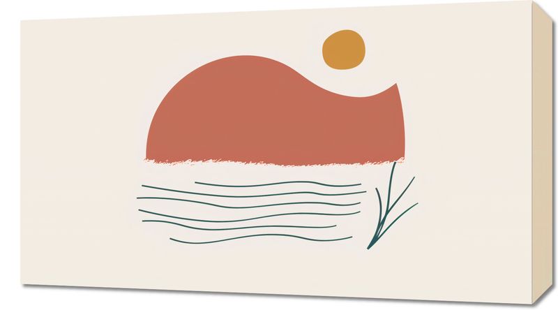 Obraz 70x40cm Serenada Zachodzącego Słońca zdjęcie 1