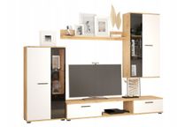 Meblościanka Samba Dąb Artisan / Biała