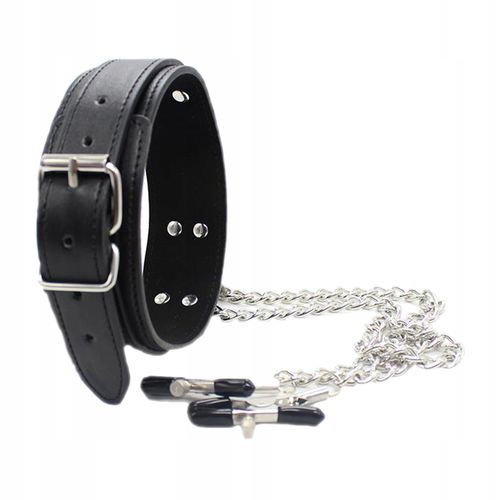 obroża collar with nipple clamps na Arena.pl