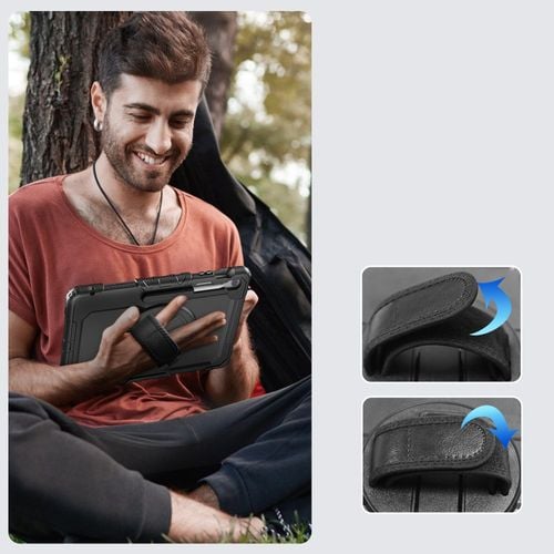 etui pokrowiec na samsung galaxy tab s10 fe+ solid - czarne na Arena.pl