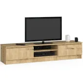 Szafka rtv, NOVA 160x40x33 cm, dąb artisan, mat | TYLETEGOTU
