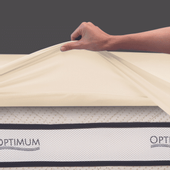 Ochraniacz I Prześcieradło 2w1 Optimum Ecru 200x200 cm