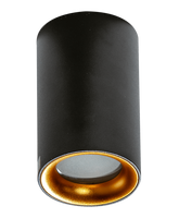 Natynkowa lampa przysufitowa Eiger AZ4261 IP54 czarna złota