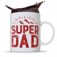 Kubek Na Dzień Ojca Dla Taty Super Dad Prezent Z Nadrukiem Ze Zdjęciem