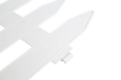 Płotek Ogrodowy Biały 3,5m Palisada Płot Krawężnik Plastik ZESTAW Ozdobny na Arena.pl