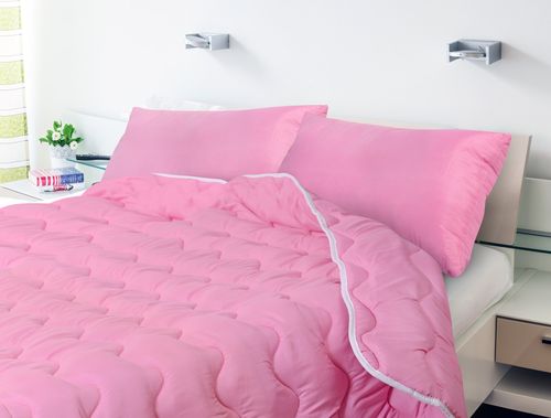 Poduszka 80X40 Cm Antyalergiczna Mikrofibra Różowa Silikon na Arena.pl