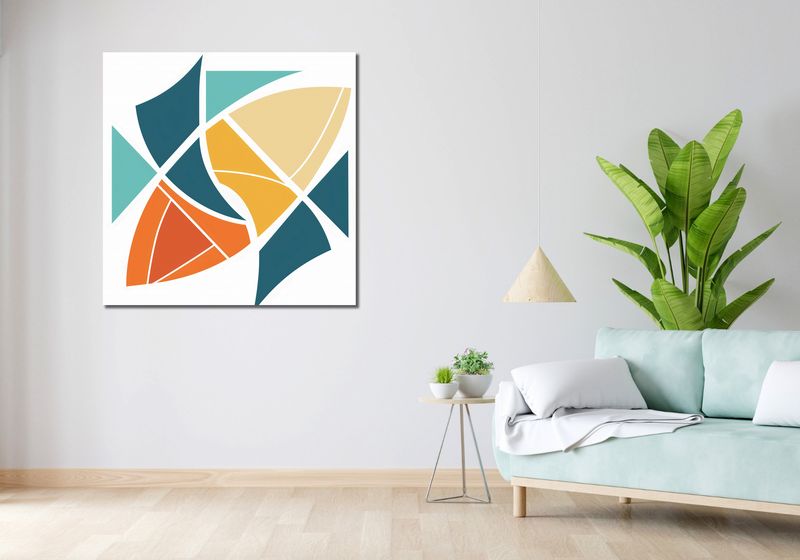 Obraz 100x100cm Geometria Wiatru zdjęcie 2
