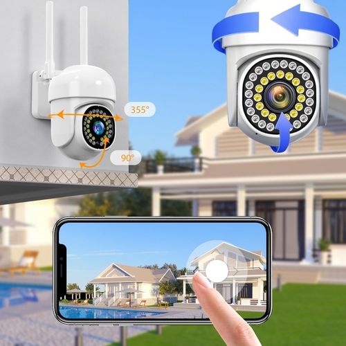 Zewnętrzna Kamera WIFI Obrotowa FULL HD Śledzenie Ruchu na Arena.pl