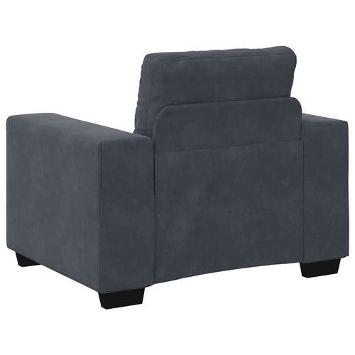 Sofa Fotel Ciemnoszary 59 cm Aksamit na Arena.pl