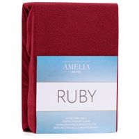 Prześcierdło Frotte AmeliaHome RUBY D.RED26 180-200x200+30