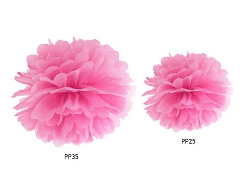 pompon bibułowy fuksjowy 25cm na Arena.pl