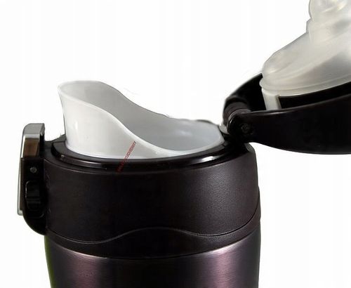 Elegancki Niebieski KUBEK TERMICZNY 450ml TERMOS Stalowy Bidon Maestro Blue na Arena.pl