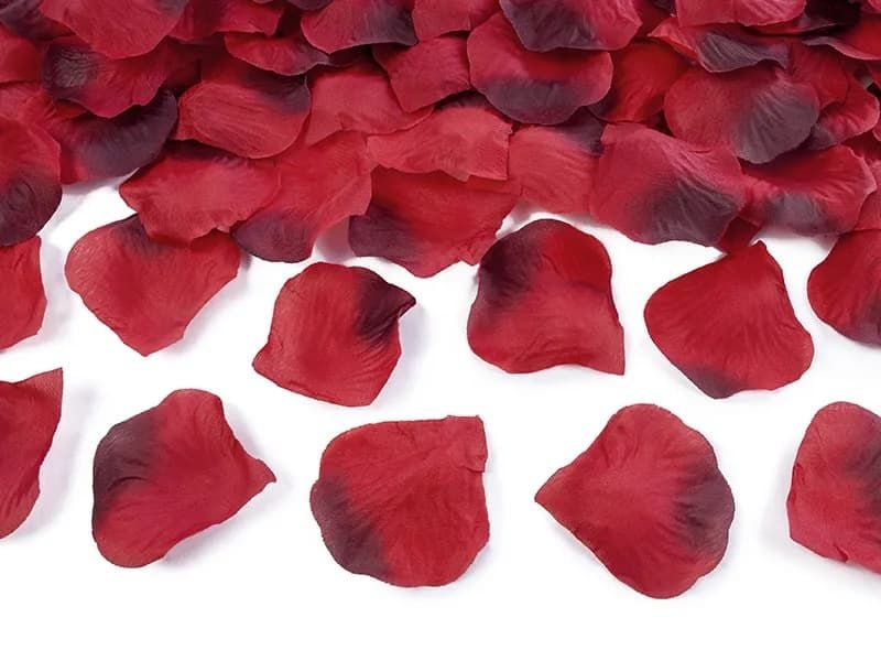 Płatki róż czerwone ombre, 100 szt. zdjęcie 1