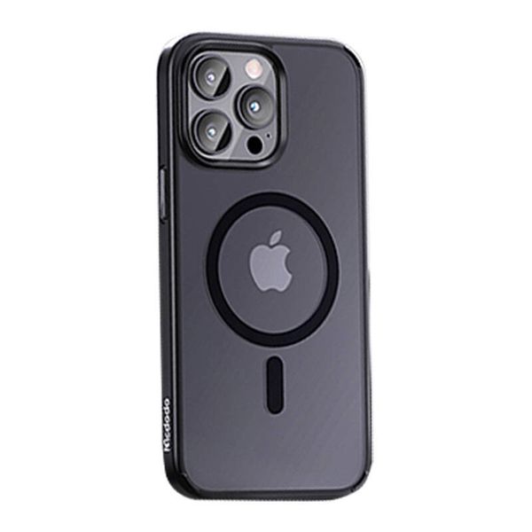 Etui McDodo Magnetic do iPhone 15 Pro Max (czarny) zdjęcie 1